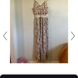 Justify Brown and Cream Jumpsuit